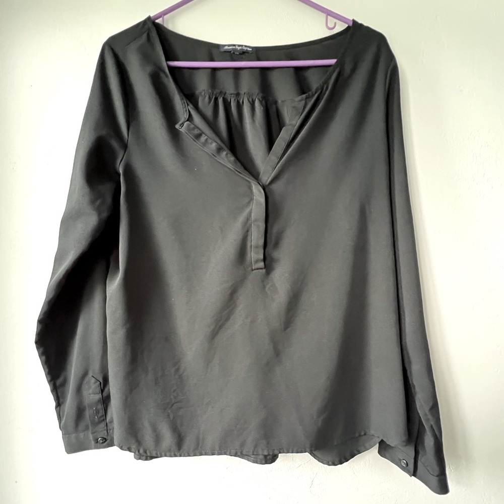 American Eagle Outfitters Black Blouse